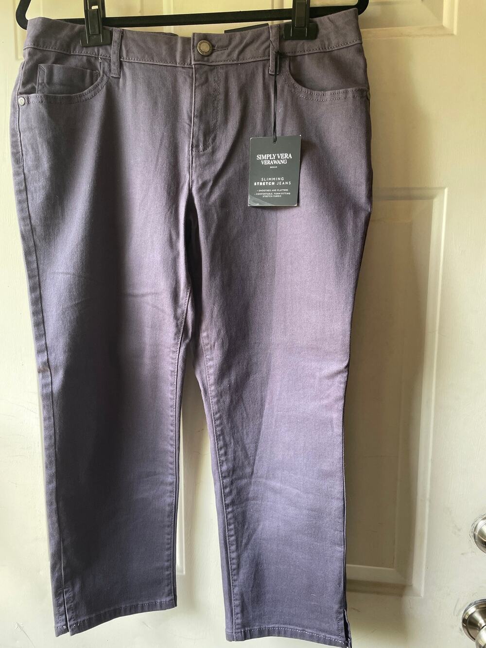 Women’s Simply Vera Verawang Denim Capri Mid Rise Size 10 Color 501 Villan Vlt